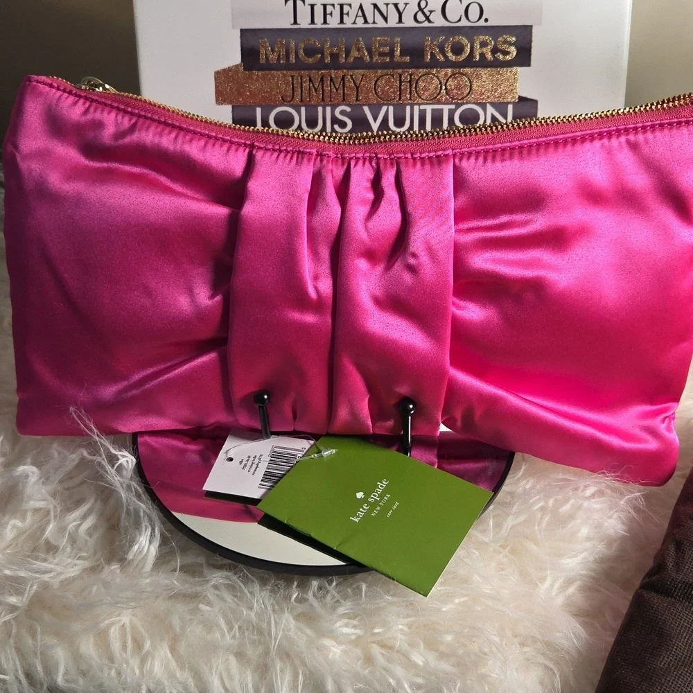 Kate Spade NWTs Evening Belle Silka Bow Clutch